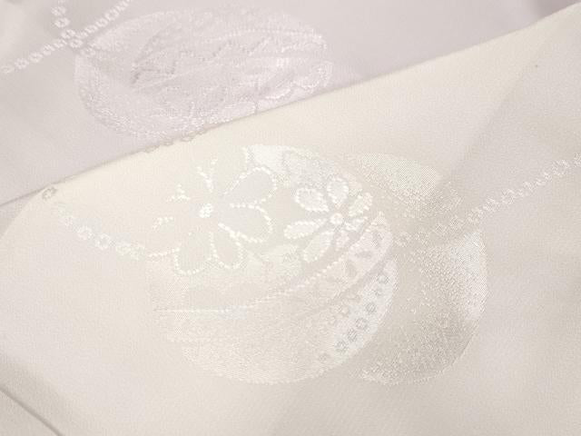 平和屋着物●長襦袢　無双仕立て　花鞠地紋　暈し染め　正絹　逸品　CABJ6538ut