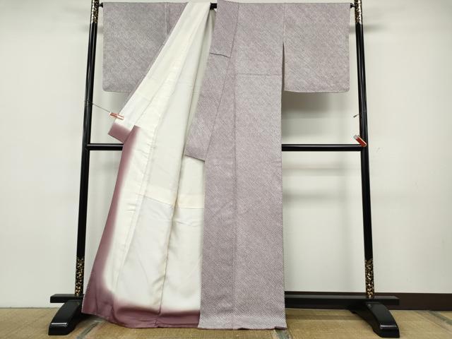 平和屋着物●大変加工の良い総絞り小紋　正絹　逸品　CABJ6545ut