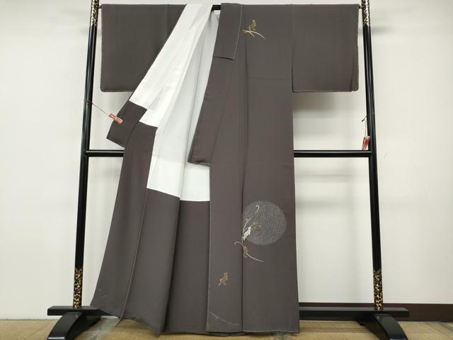 平和屋着物●訪問着　兎　金彩　正絹　逸品　未使用　CABJ6547ut