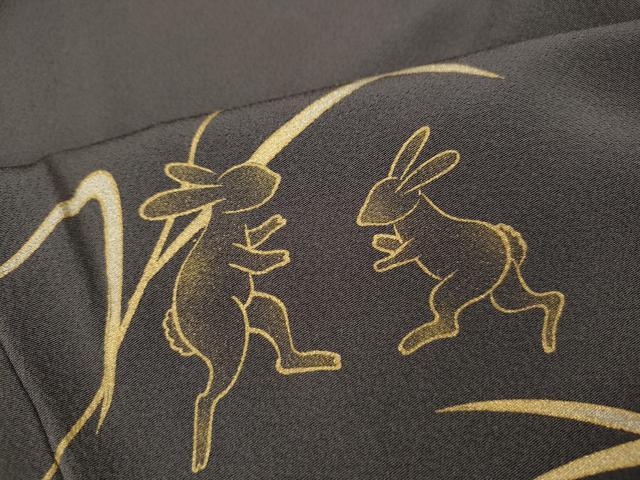平和屋着物●訪問着　兎　金彩　正絹　逸品　未使用　CABJ6547ut