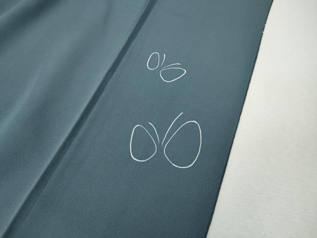 平和屋着物●訪問着　絞り　舞蝶文　金彩　正絹　逸品　未使用　CABJ6556ut