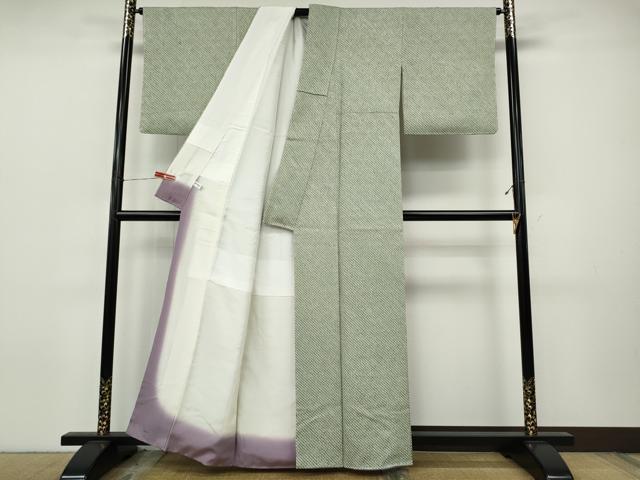 平和屋着物●大変加工の良い総絞り小紋　正絹　逸品　未使用　CABJ6566ut