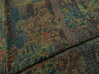 平和屋着物●上質な小紋　陶器更紗花鳥文　鈴乃屋扱い　正絹　逸品　CABJ6572ut