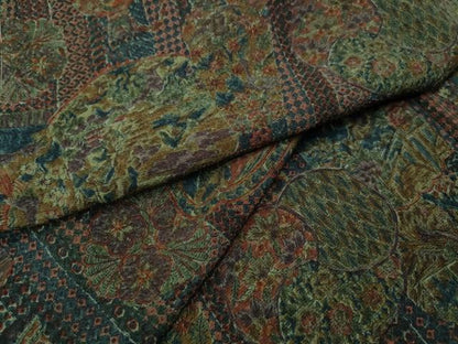 平和屋着物●上質な小紋　陶器更紗花鳥文　鈴乃屋扱い　正絹　逸品　CABJ6572ut