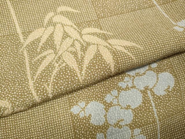 平和屋着物●上質な小紋　笹花文　正絹　逸品　CABJ6573ut