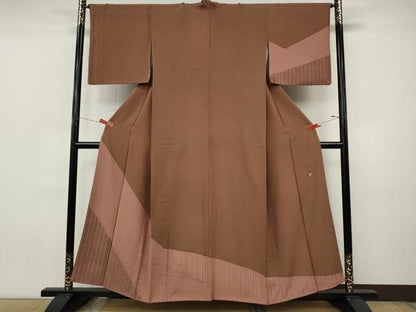 平和屋着物●訪問着　作家物　菱吉祥花文　正絹　逸品　CABJ6574ut