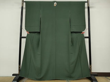 平和屋着物●上質な色無地　仙斎茶色　正絹　逸品　未使用　CABJ6579ut