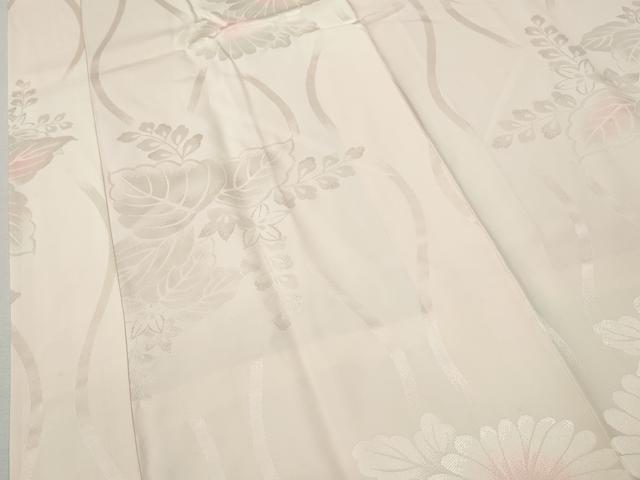 平和屋着物●振袖用長襦袢 袷 立涌舞花地紋 暈し染め 正絹 逸品 CABJ6580ut