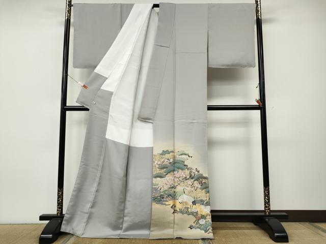 平和屋着物●豪華色留袖　寿光織　吉祥伝承図　金糸　さが美扱い　正絹　逸品　CABJ6583ut