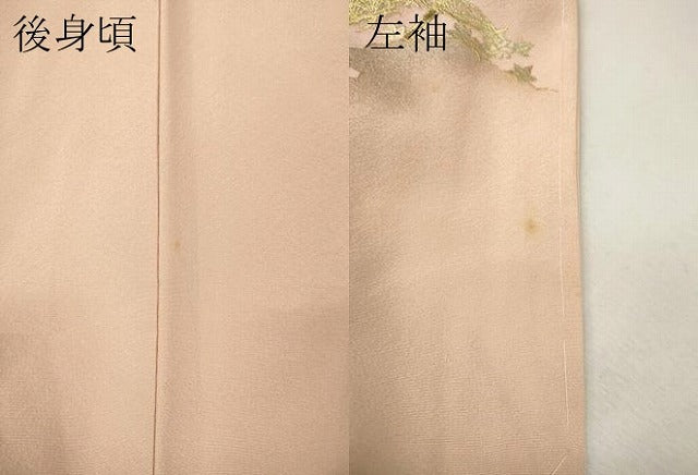 平和屋着物●訪問着　風景草花文　暈し染め　金銀彩　正絹　逸品　未使用　CABJ6586ut