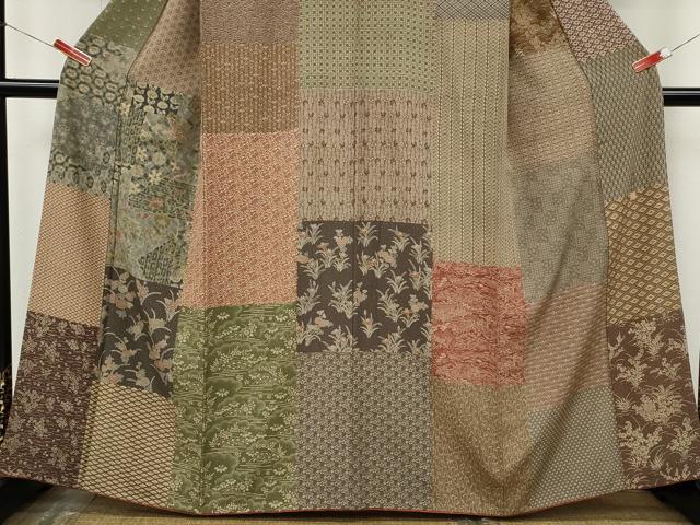 平和屋着物●訪問着　作家物　色紙重ね吉祥花文　伊勢丹扱い　正絹　逸品　CABJ6596ut