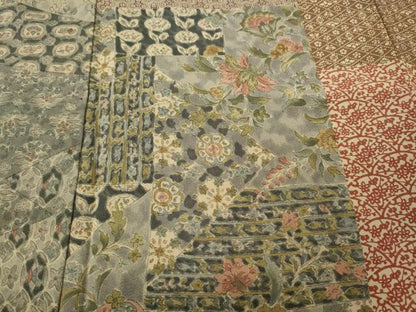 平和屋着物●訪問着　作家物　色紙重ね吉祥花文　伊勢丹扱い　正絹　逸品　CABJ6596ut