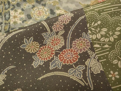 平和屋着物●訪問着　作家物　色紙重ね吉祥花文　伊勢丹扱い　正絹　逸品　CABJ6596ut