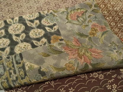平和屋着物●訪問着　作家物　色紙重ね吉祥花文　伊勢丹扱い　正絹　逸品　CABJ6596ut