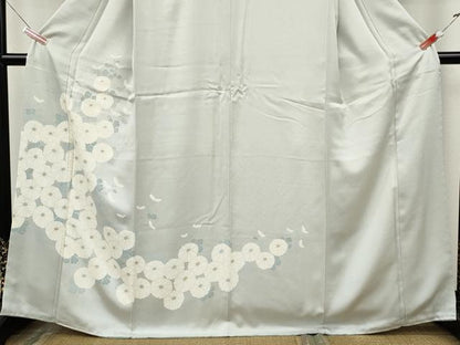 平和屋着物●訪問着　舞菊文　正絹　逸品　CABJ6598ut