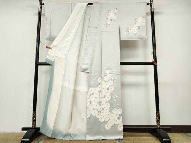 平和屋着物●訪問着　舞菊文　正絹　逸品　CABJ6598ut