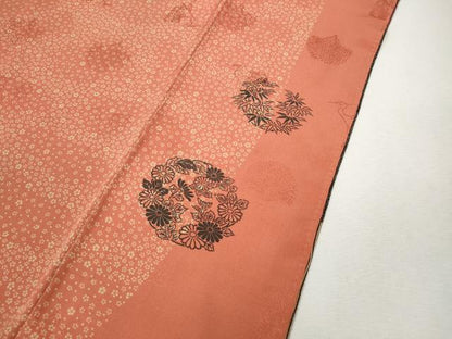平和屋着物●東京染伝統工芸士　金田昇　訪問着　エ霞花文　正絹　逸品　CABJ6600ut