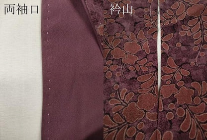 平和屋着物●訪問着　辻が花　鬼しぼ縮緬　正絹　逸品　CABJ6601ut