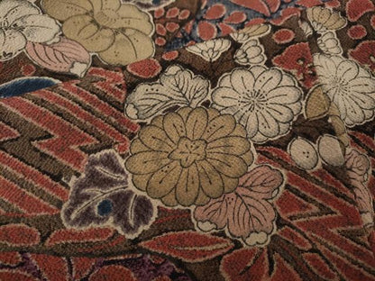 平和屋着物●訪問着　辻が花　鬼しぼ縮緬　正絹　逸品　CABJ6601ut