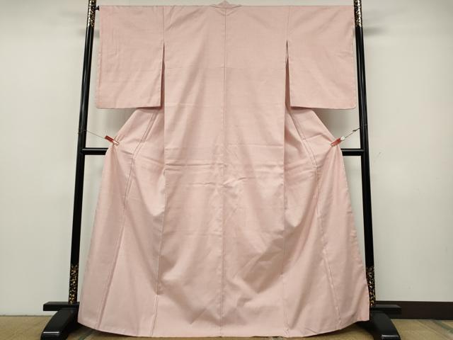 平和屋着物●本場結城紬　重要無形文化財　色無地　虹色　正絹　逸品　CABJ6602ut