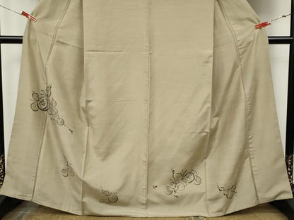 平和屋着物●訪問着　結城紬　手描き　瓢箪　金彩　証紙付き　正絹　逸品　CABJ6605ut
