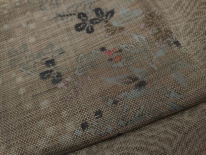 平和屋着物●本場大島紬　9マルキ　流水南天文　正絹　逸品　CABJ6609ut
