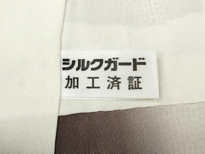 平和屋着物●本場大島紬　白大島　100亀甲　総詰め　正絹　逸品　CABJ6611ut