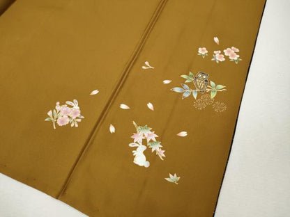 平和屋着物●本場大島紬　9マルキ　格子花文　やまと誂製　正絹　逸品　CABJ6612ut