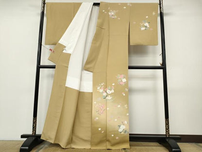 平和屋着物●訪問着　舞花文　暈し染め　ますいわ屋扱い　正絹　逸品　CABJ6614ut