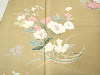 平和屋着物●訪問着　舞花文　暈し染め　ますいわ屋扱い　正絹　逸品　CABJ6614ut
