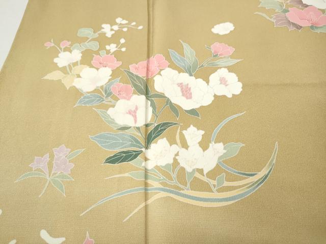 平和屋着物●訪問着　舞花文　暈し染め　ますいわ屋扱い　正絹　逸品　CABJ6614ut