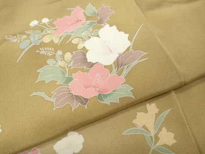 平和屋着物●訪問着　舞花文　暈し染め　ますいわ屋扱い　正絹　逸品　CABJ6614ut