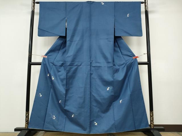 平和屋着物●訪問着　本場大島紬　流水雪輪花文　正絹　逸品　CABJ6619ut