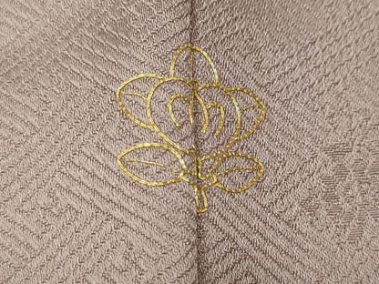 平和屋着物●訪問着　刺繍　束ね熨斗扇面花文　暈し染め　金彩　正絹　逸品　CABJ6621ut