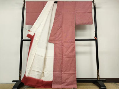 平和屋着物●江戸小紋　本場染大島紬　角通し　正絹　逸品　CABJ6622ut