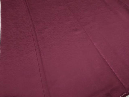 平和屋着物●上質な色無地　霞地紋　暗紅色　正絹　逸品　CABJ6650ut