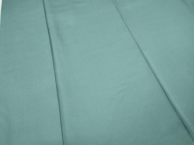平和屋着物●上質な色無地　水浅葱色　正絹　逸品　CABJ6651ut