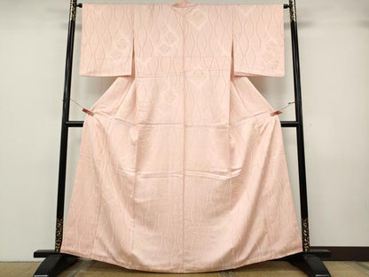 平和屋着物●上質な小紋　立涌吉祥花文　正絹　逸品　CABJ6654ut