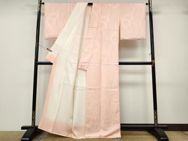 平和屋着物●上質な小紋　立涌吉祥花文　正絹　逸品　CABJ6654ut