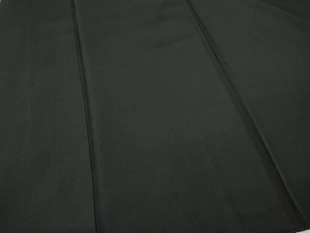 平和屋着物●男性　黒紋付　正絹　逸品　CABJ6656ut