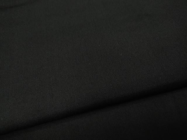 平和屋着物●男性　黒紋付　正絹　逸品　CABJ6656ut