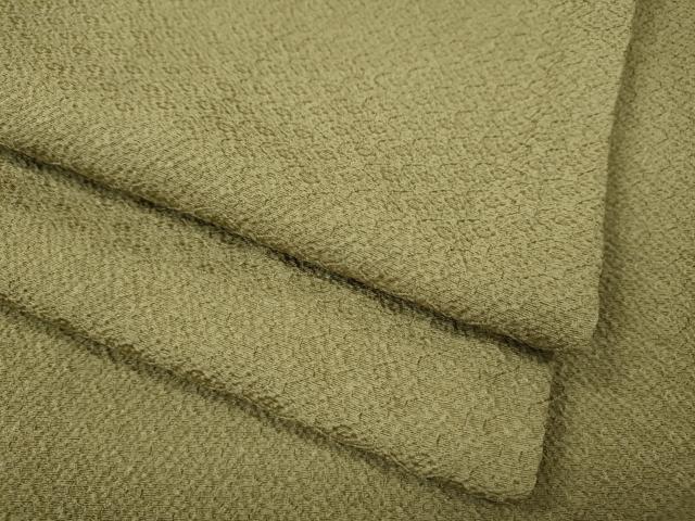 平和屋着物●上質な色無地　蜀江地紋　利休茶色　正絹　逸品　CABJ6661ut
