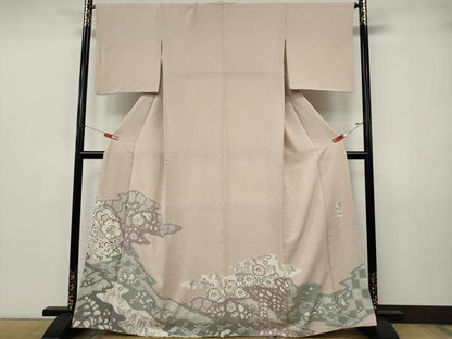 平和屋着物●西洞院辻が花　大脇一心　色留袖　辻が花　絞り　正絹　逸品　CABJ6662ut