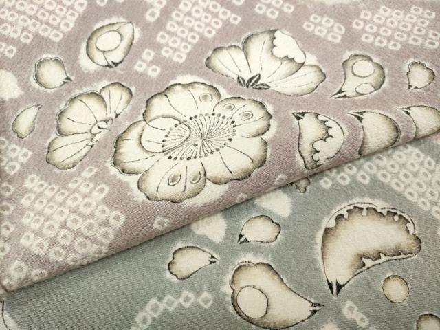 平和屋着物●西洞院辻が花　大脇一心　色留袖　辻が花　絞り　正絹　逸品　CABJ6662ut