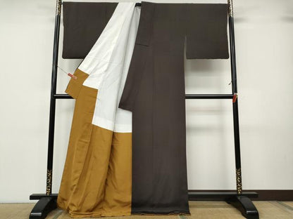 平和屋着物●江戸小紋　角通し　正絹　逸品　CABJ6692ut