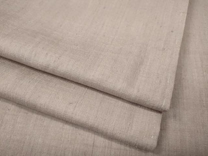 平和屋着物●本場結城紬　重要無形文化財　色無地　薄柿色　正絹　逸品　未使用　CABJ6694ut