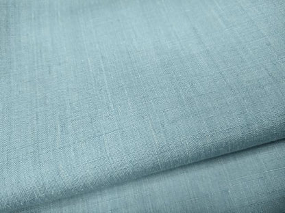 平和屋着物●結城紬　色無地　水色　正絹　逸品　CABJ6695ut