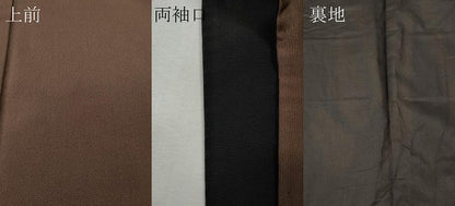 平和屋着物●男性　江戸小紋　万筋　煎茶色×憲法色　正絹　逸品　CABJ6696ut