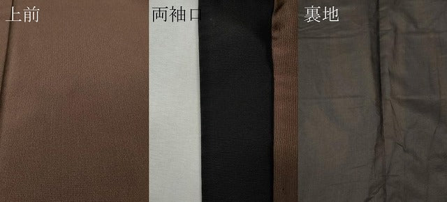 平和屋着物●男性　江戸小紋　万筋　煎茶色×憲法色　正絹　逸品　CABJ6696ut