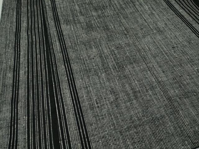 平和屋着物●上質な紬　縞　正絹　逸品　CABJ6713ut
